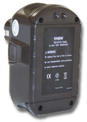 VHBW Elektromos kéziszerszámgép akkumulátor Ryobi ABP1803, BCP1817/2SM, ABP1801, BPL1815 - 3000 mAh, 18 V, Li-Ion (800105175)