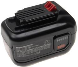 VHBW Akkumulátor Black & Decker LSW60C készülékekhez - 2500 mAh, 60V, Li-Ion (888201647)