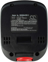 VHBW Elektromos kéziszerszámgép akkumulátor Bosch 1 600 Z00 000, 1 600 A00 DD7 - 2000 mAh, 18 V, Li-Ion (888402910)