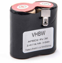 VHBW Akkumulátor Black & Decker HC410 készülékekhez - 3000 mAh, 2.4V, NiMH (800108853)