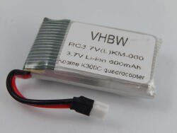 VHBW Drón akkumulátor Koome K300C Qdrocopterhez - 600 mAh 3, 7 V Li-Ion (800113821)
