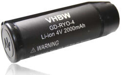 VHBW Elektromos kéziszerszámgép akkumulátor Ryobi AP4001-et - 2000 mAh, 4 V, Li-Ion (800105054)