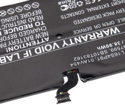 VHBW Lenovo L16M4P91, 01AV454, 5B10W13919, L16L4P91 táblagép akkumulátorának - 5050 mAh 7, 72 V Li-polimer (888203026)