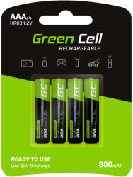 Green Cell 4x akkumulátor / akku AAA HR03 800mAh GR04 (GR04)