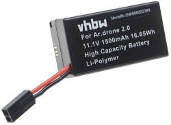 VHBW Drón akkumulátor Parrot PF070056-hoz - 1500 mAh 11, 1 V Li-polimer (888202389)