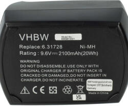 VHBW Elektromos kéziszerszámgép akkumulátor Metabo 6.25471. 00, 6.2547, 6.25471, 6.25470. 00 - 2100 mAh, 9.6 V, NiMH (800110311)