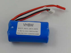 VHBW Drón akkumulátor Revell 43965-höz - 650 mAh 7, 4 V Li-Ion (800113820)