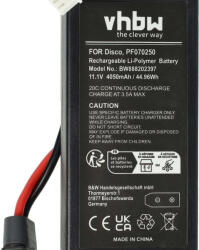 VHBW Drón akkumulátor Parrot PF070250-hez - 4050 mAh 11, 1 V Li-polimer (888202397)