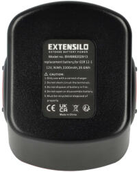 VHBW Elektromos kéziszerszámgép akkumulátor Bosch 2 607 335 261, 2 607 335 262, 2 60 7335 249 - 3300 mAh, 12 V, NiMH (888202913)
