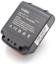 VHBW Akkumulátor Black & Decker BL1514 és más modellekhez, 14.4V, Li-Ion, 2000mAh (800107136)