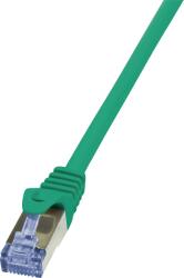 LogiLink CAT6A S/FTP Patch Kábel - 10 m, Zöld