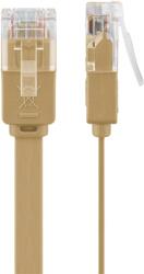 Goobay U/UTP CAT6 Lapos Patch Kábel 20 m - Világosbarna (95885)