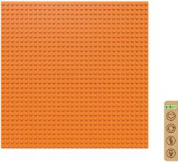 BiOBUDDi BB-0095 | építőjáték alaplap - 100% kompatibilis minden más kedvelt márkával | 32x32 bütyök narancssárga