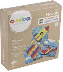 Q-BRICKS | Légi járműves készségfejlesztő mozaik építőjáték készlet