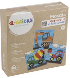 Q-BRICKS | Építőgépes készségfejlesztő mozaik építőjáték készlet