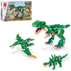 Qman W42106 - 3 az 1-ben Dinoszauruszok építőjáték - 100% kompatibilis minden más kedvelt márkával