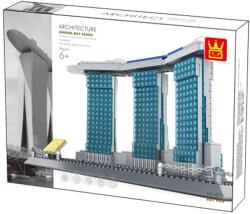 WANGE 4217 - Marina Bay Sands - Szingapúr építőjáték - 100% kompatibilis minden más kedvelt márkával