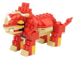 WANGE 6803 építőjáték - Dinoszaurusz tojás - 100% kompatibilis minden más kedvelt márkával - Triceratops