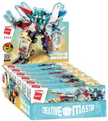 Qman 1412 - 6 az 1-ben Árész a szuper robot építőjáték - 100% kompatibilis minden más kedvelt márkával