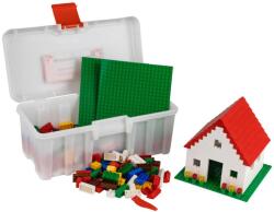 Q-BRICKS | 400 db-os, 100% kompatibilis építőkocka készlet | házikó alapszínekben