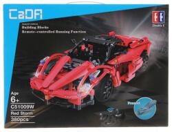 CaDA C51009W - Távirányítós Red Storm piros sportkocsi - 100% technic-kompatibilis építőjáték