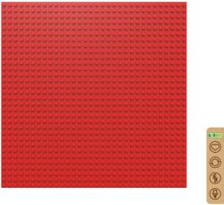BiOBUDDi BB-0095 | építőjáték alaplap - 100% kompatibilis minden más kedvelt márkával | 32x32 bütyök vörös