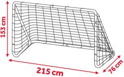 NeoSport nagy Focikapu célszőnyeggel 215x153x76cm - Fehér, Piros (1451)