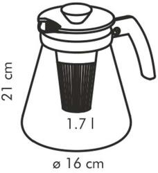 Tescoma TEO teáskanna, áztató szűrővel, 1.7 l (646624.00)