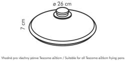 Tescoma UNICOVER Üvegfedő ø 26 cm (619026.00) - pepita