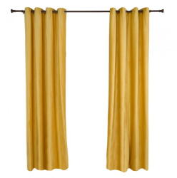 Heinner Set 2 draperii catifea 140x270 cm - Galbene (HR-VDR140-YLW) - emida