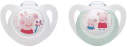 Nuk Suzete de silicon NUK - 18 luni +, 2 buc. , Peppa Pig (10177219)