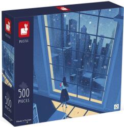 Janod Puzzle Janod din 500 de piese - Noapte albastră (J02510) Puzzle