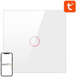 Avatto Smart Light Switch ZigBee Avatto ZTS02-EU-W1 1 Way TUYA (white) (ZTS02-EU-W1)