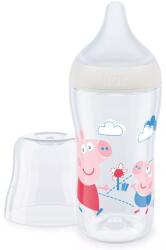 Nuk Biberon Nuk Perfect Match - Temperature control, PP, 260 ml, marimea М, Peppa Pig (10216017)