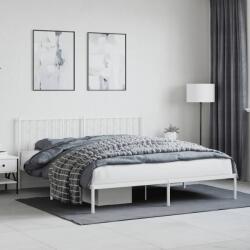 vidaXL fehér fém ágykeret fejtámlával 180 x 200 cm (374490)