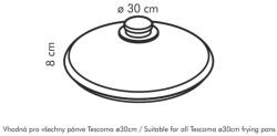 Tescoma UNICOVER Üvegfedő ø 30 cm (619030.00) - pepita