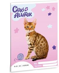 Ars Una Ars Una: Cuki állatok - Bengáli macska 2. osztályos vonalas füzet A/5 (53594259)