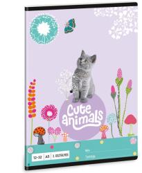 Ars Una Ars Una: Cute Animals - Kitten cicás 3. osztályos vonalas füzet A/5 (53603685) - innotechshop