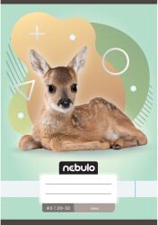 Nebulo Nebulo: Tűzött sima füzet A5-ös 20-32 Állatos - őzikés (SI-AM-A5-12346950) - innotechshop