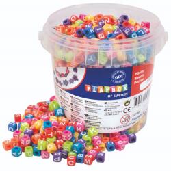 Playbox PlayBox: Színes betűs gyöngy szett 1250 db-os 7x7x7mm (2472144) - innotechshop