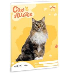 Ars Una Ars Una: Cuki állatok - Norvég macska sima lapú füzet A/5 (53614292)