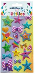 Luna The Littlies: Csillagos mintás 3D pufi matrica szett 10x22cm-es íven (000646968) - innotechshop