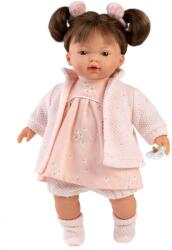 Llorens Llorens: Vera 33cm-es baba hanggal rózsaszín ruhában (33156) - innotechshop
