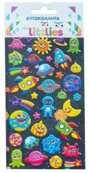 Luna The Littlies: űrhajó mintás 3D pufi matrica szett 10x22cm-es íven (000646977) - innotechshop