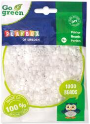 Playbox PlayBox: Go Green 5mm-es MIDI vasalható gyöngy 1000db-os fehér színben (2456465) - innotechshop