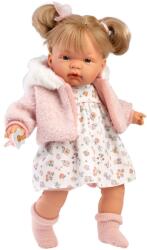 Llorens Llorens: Joelle 38cm-es baba hanggal virág mintás ruhában (38356) - innotechshop