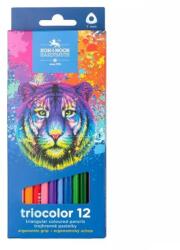ICO ICO: Koh-I-Noor 3134 Hatszögletű színes ceruza tigrises dobozban 12 darabos (7140104003-362982)