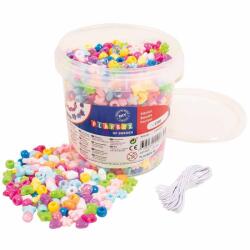 Playbox PlayBox: színes fűzhető gyöngyök vödörben 1200db (2455991) - innotechshop