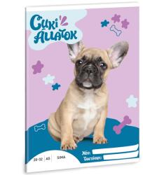 Ars Una Ars Una: Cuki állatok - Francia bulldog sima lapú füzet A/5 (53614261) - innotechshop
