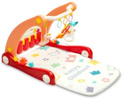 Caretero Toyz premergător pentru copii 2 în 1 cu suport muzical Caretero Toyz - Roz (TOYZ-2006)